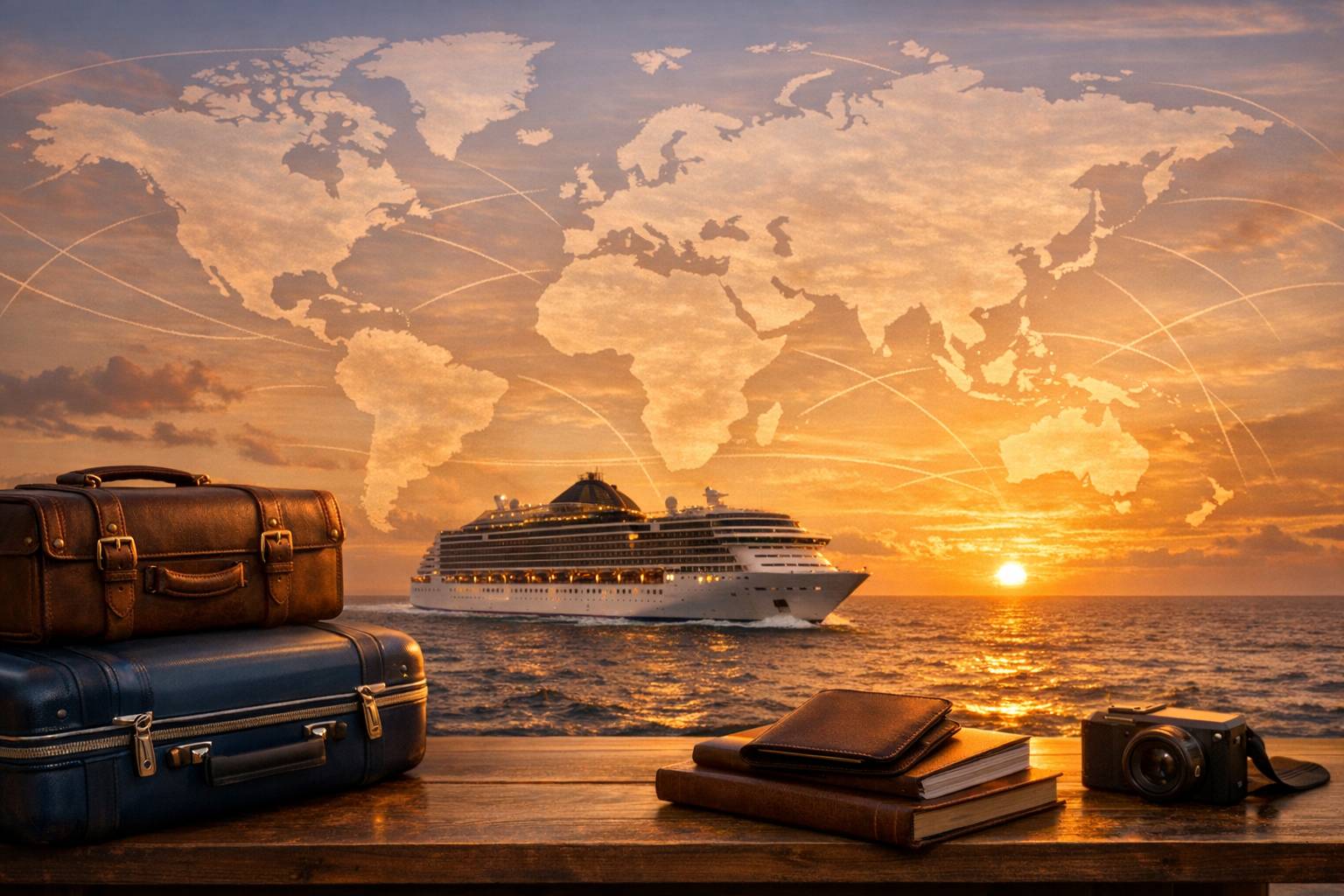 Vuelta al mundo en crucero 2027: duración, rutas populares, qué incluye y cómo planificarla paso a paso